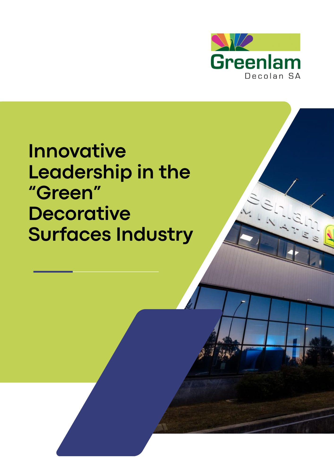 Presentazione azienda Greenlam Decolan SA – Superfici decorative innovative e sostenibili per l’Europa